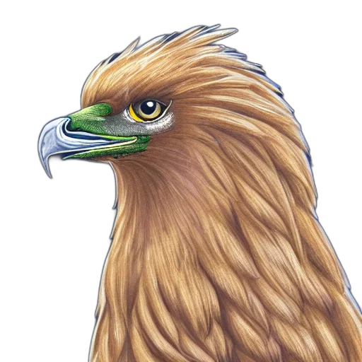 animal, photorealistic, watercolor, concept art, fantasy art, griffin transparent PNG cut-out