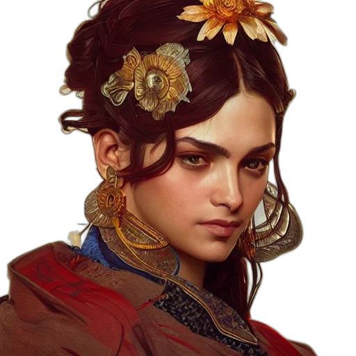 face, crown, jewelry, staff transparent PNG cut-out