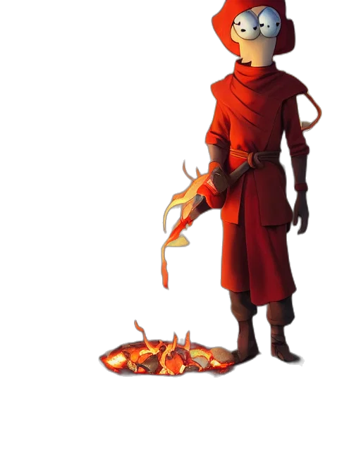 staff, weapon, dragon, mask, concept art, pixel art, fantasy art, 3d render transparent PNG cut-out