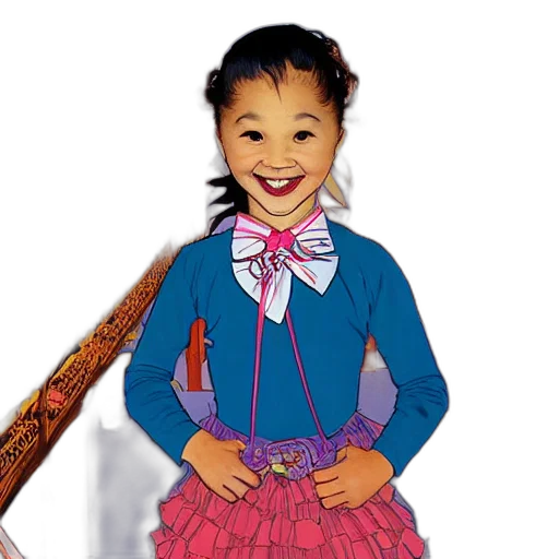 dress, staff, face, umbrella transparent PNG cut-out
