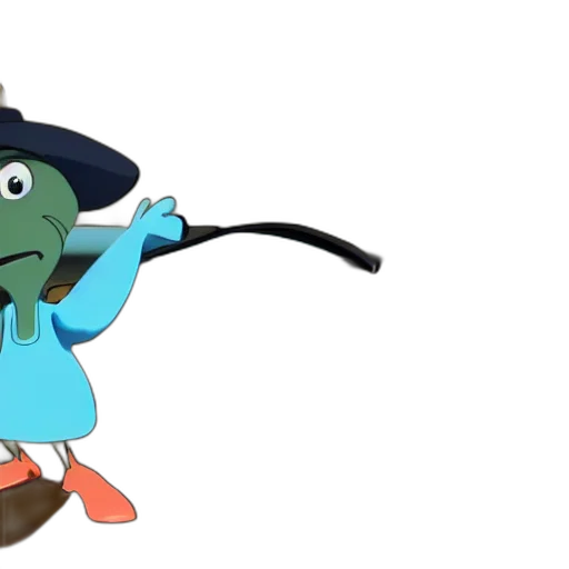 staff, hat, weapon, cartoon transparent PNG cut-out