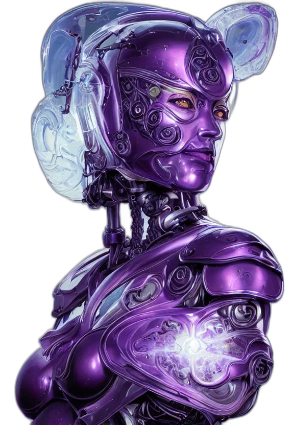 robot, mask, face, cyberpunk, concept art, fantasy art, comic book art, outer space transparent PNG cut-out
