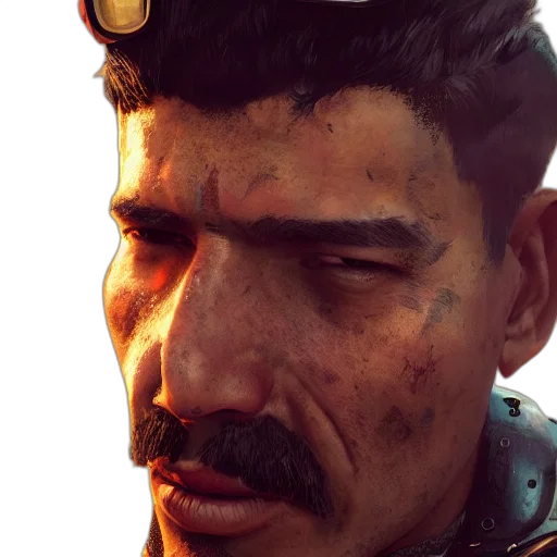 face, staff, weapon, crown transparent PNG cut-out