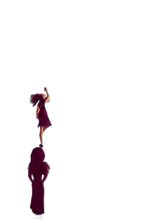 dress, staff, hair, umbrella, pixel art, concept art, anime, 3d render transparent PNG cut-out