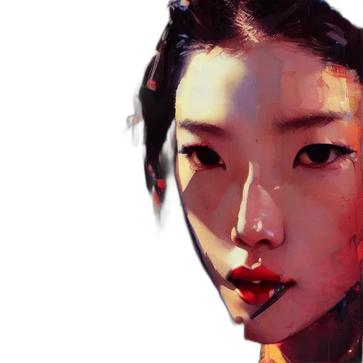 face, mask, photorealistic, concept art transparent PNG cut-out