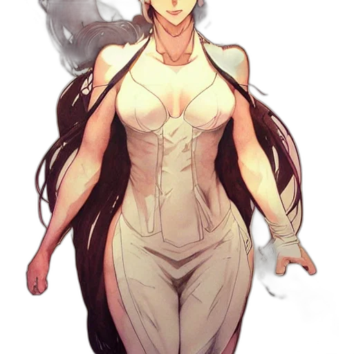 dress, staff, concept art, fantasy art transparent PNG cut-out