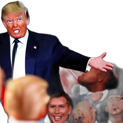creature, animal, mask, concept art, donald, trump, getting, hit transparent PNG cut-out