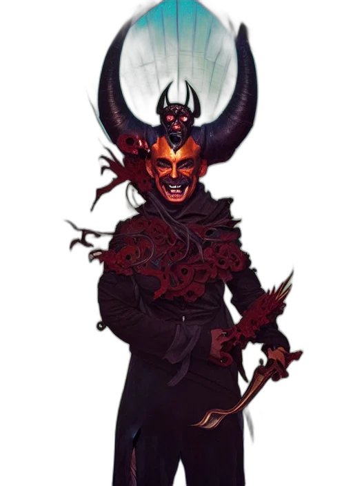staff, mask, creature, face transparent PNG cut-out