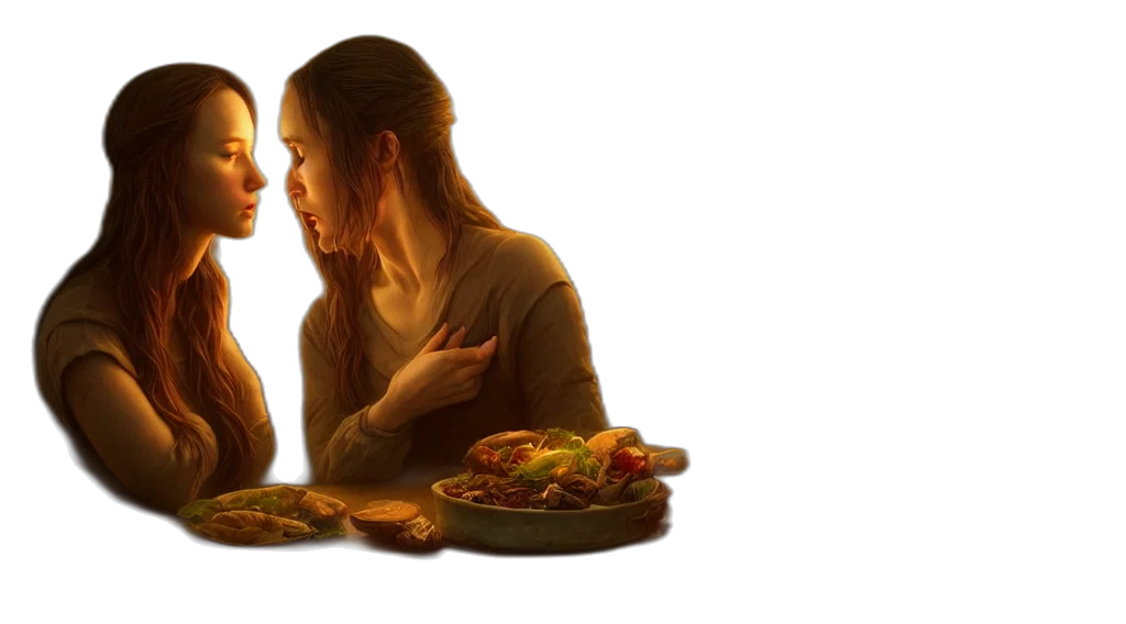 food, concept art, photorealistic, 3d render transparent PNG cut-out