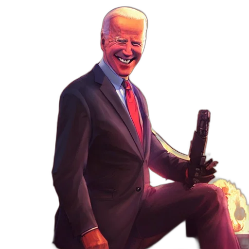 robot, creature, staff, weapon transparent PNG cut-out