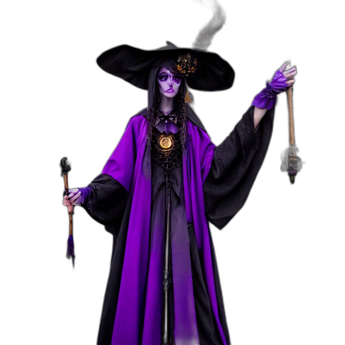 staff, dress, jewelry, mask transparent PNG cut-out