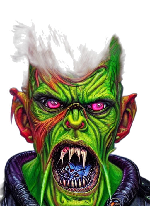 face, concept art, fantasy art, comic book art transparent PNG cut-out