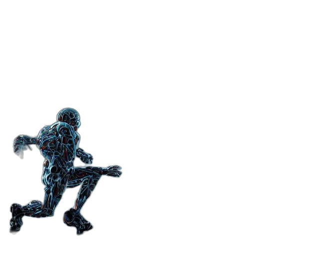 robot, weapon, 3d render, concept art transparent PNG cut-out