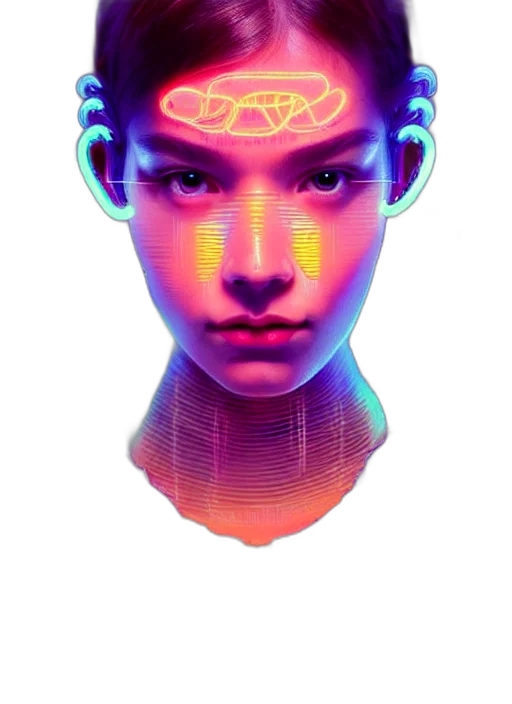 face, robot, crown, mask transparent PNG cut-out