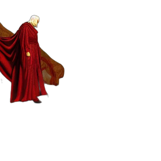 dress, jacket, staff, crown transparent PNG cut-out