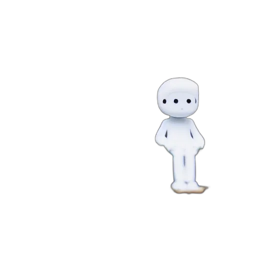 robot, creature, shoes, staff, pixel art, 3d render, concept art, cartoon transparent PNG cut-out
