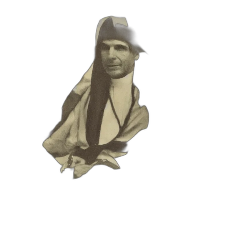hat, staff, face, animal transparent PNG cut-out