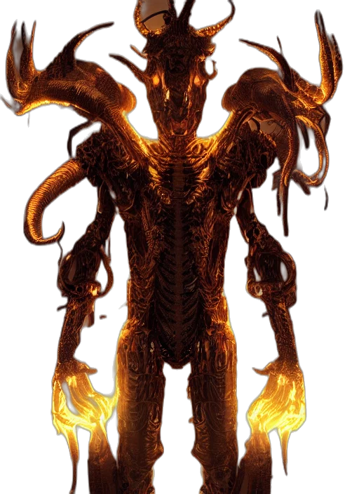 creature, dragon, staff, mask transparent PNG cut-out