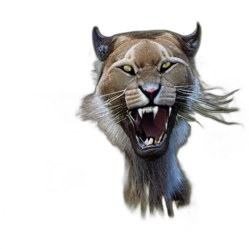 animal, creature, mask, photorealistic transparent PNG cut-out