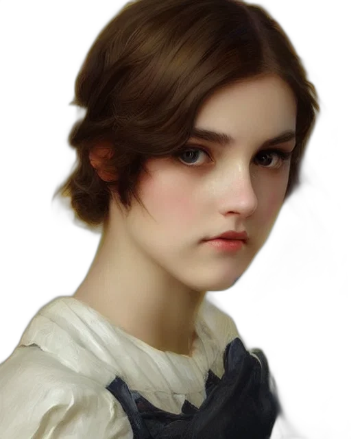 face, dress, hair, staff, photorealistic, oil painting, fantasy art, concept art transparent PNG cut-out