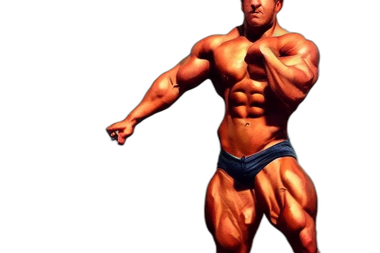 photorealistic, 3d render, concept art, oil painting, muscle, fantasy, painting, ultra transparent PNG cut-out