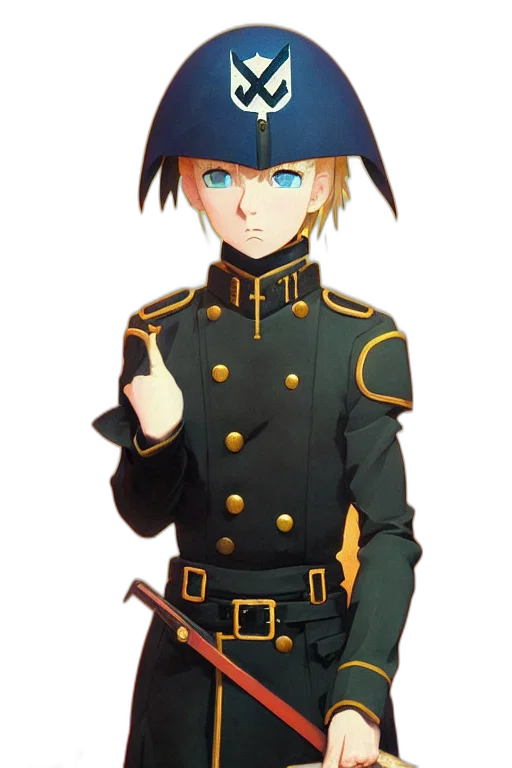 staff, hat, jacket, crown transparent PNG cut-out
