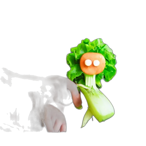 food, creature, staff, flower, 3d render, concept art, pixel art, photorealistic transparent PNG cut-out