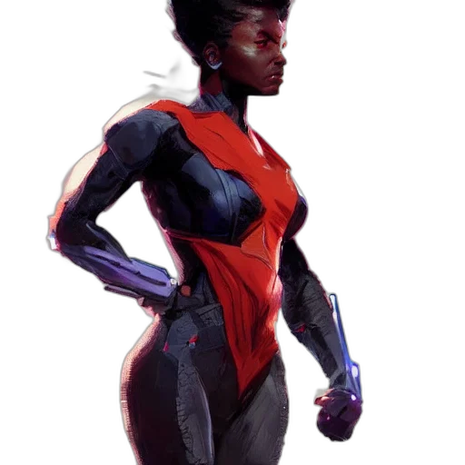 robot, concept art, comic book art, 3d render transparent PNG cut-out