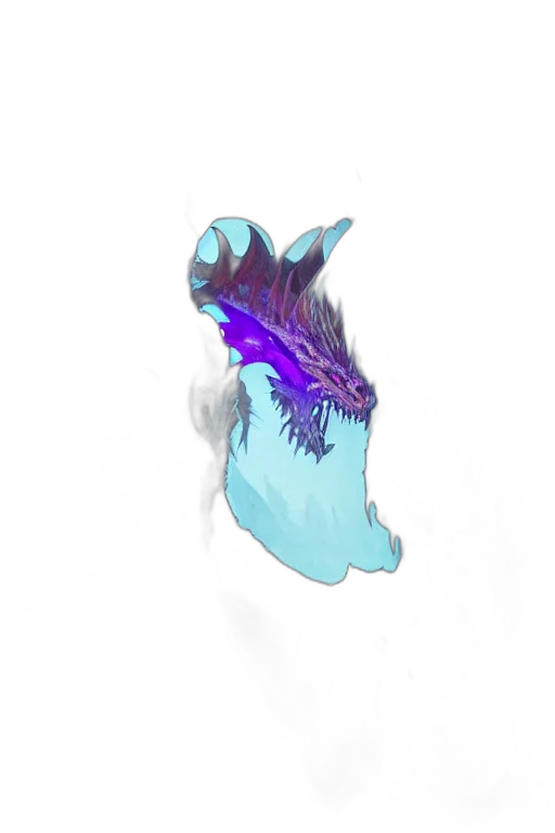 dragon, mask, creature, staff transparent PNG cut-out