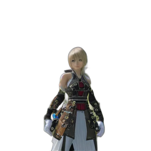staff, jacket, sword, weapon, 3d render, concept art, fantasy art, monochrome transparent PNG cut-out