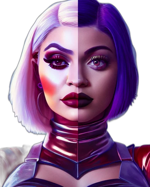 face, robot, comic book art, concept art transparent PNG cut-out