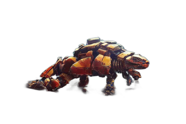 animal, dragon, creature, robot transparent PNG cut-out