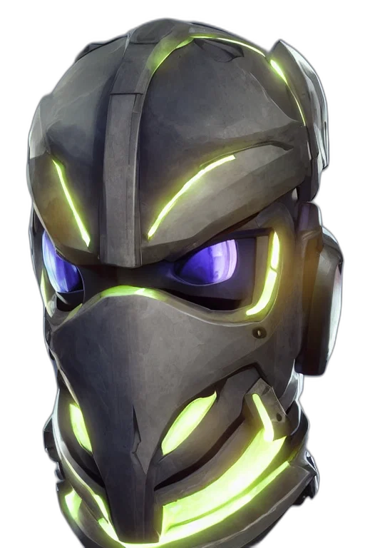 robot, mask, face, concept art transparent PNG cut-out