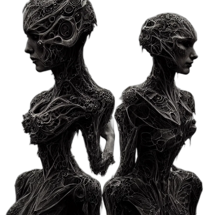dress, hair, creature, crown transparent PNG cut-out