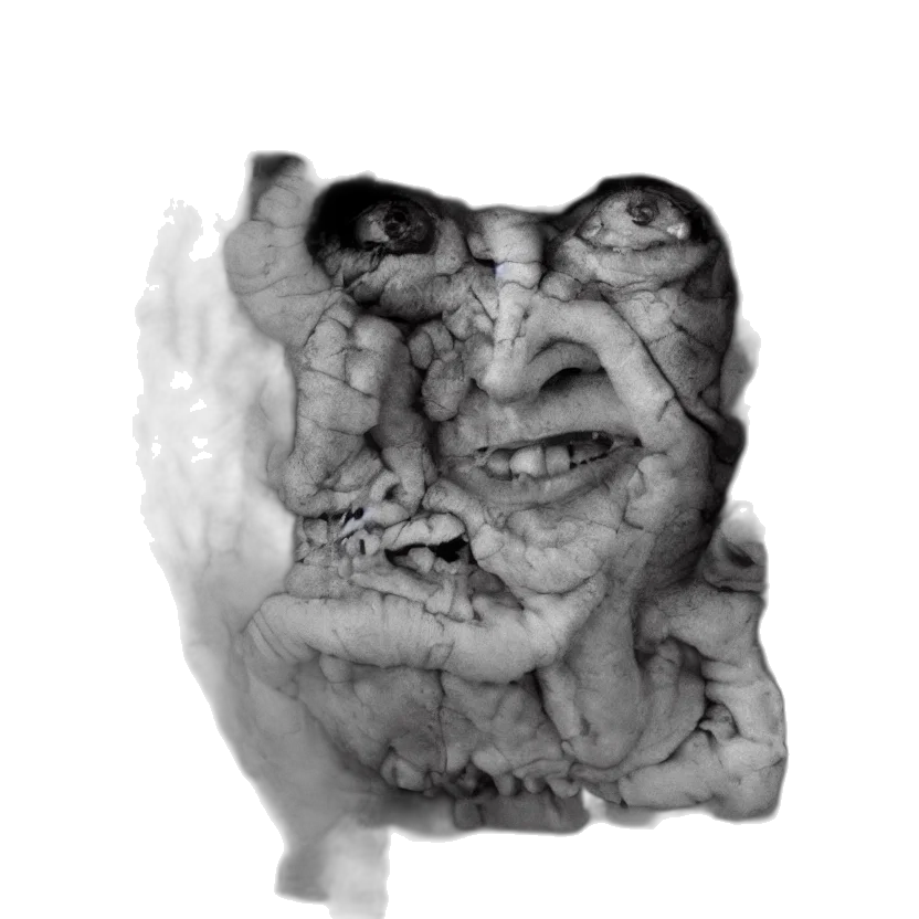 face, mask, creature, crown transparent PNG cut-out
