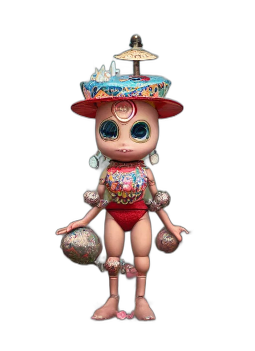 robot, jewelry, dress, staff transparent PNG cut-out