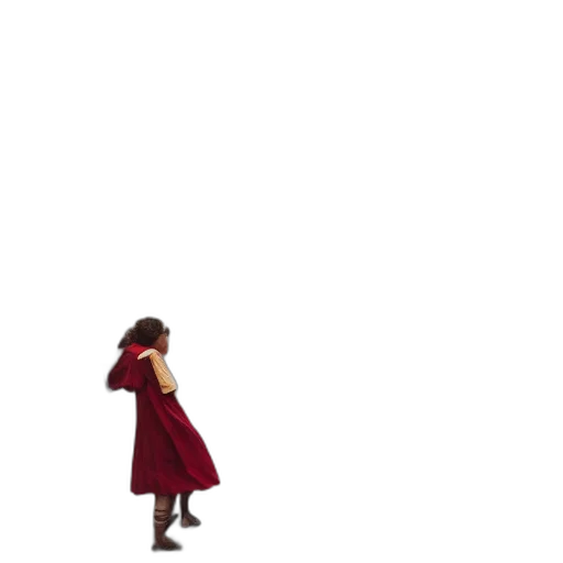 dress, jacket, umbrella, hat, concept art, pixel art, 3d render, anime transparent PNG cut-out
