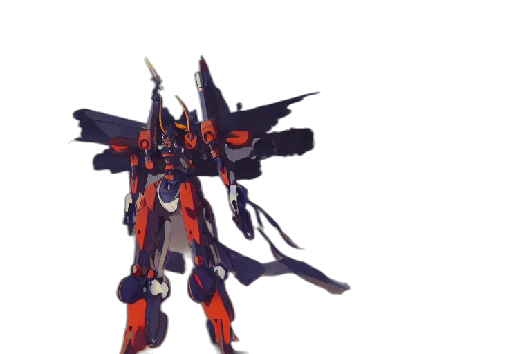 weapon, robot, concept art, 3d render transparent PNG cut-out