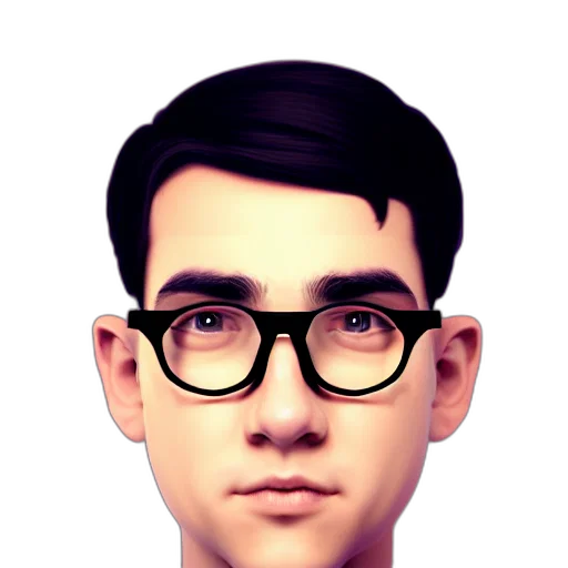 face, staff, cartoon, photorealistic transparent PNG cut-out