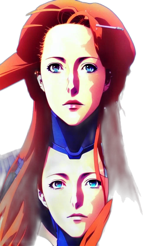face, crown, concept art, anime, fantasy art, photorealistic, red, colorful transparent PNG cut-out