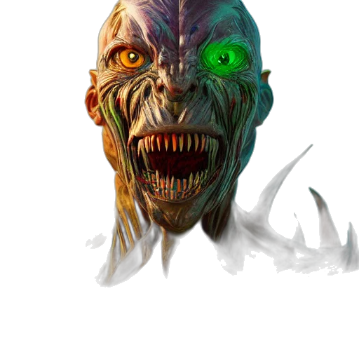 mask, creature, face, staff transparent PNG cut-out