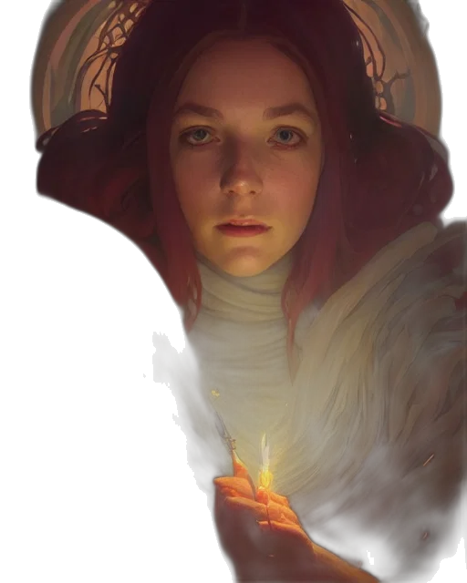 face, crown, staff, hat, fantasy art, concept art, photorealistic, oil painting transparent PNG cut-out