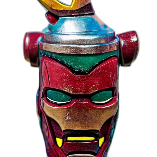 robot, mask, jewelry, bottle transparent PNG cut-out