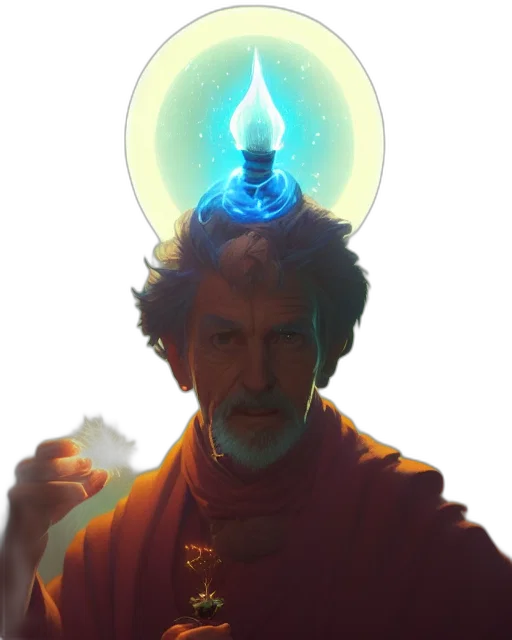 staff, crown, sword, face transparent PNG cut-out