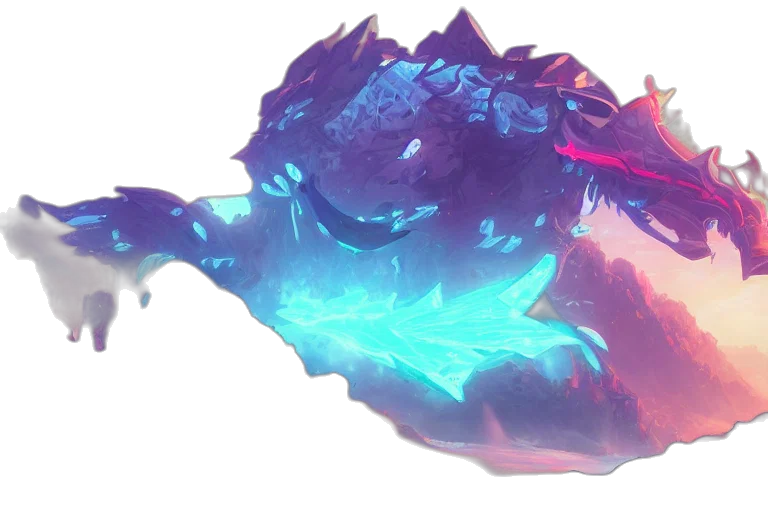 dragon, creature, weapon, staff transparent PNG cut-out