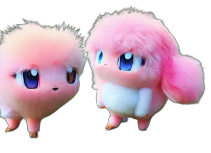 creature, animal, 3d render, concept art, pastel, real, life, pokemon transparent PNG cut-out