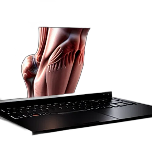 3d render, laptop, human, legs, anatomically, correct, studio, lightning transparent PNG cut-out