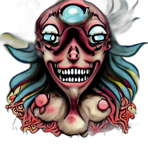 mask, face, creature, concept art transparent PNG cut-out