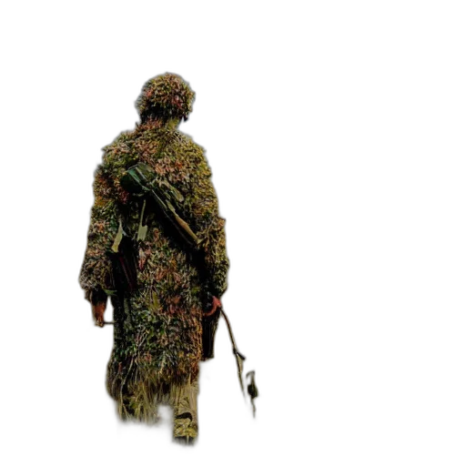 jacket, weapon, animal, staff transparent PNG cut-out
