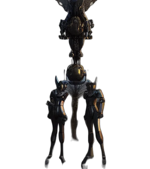 robot, staff, animal, creature transparent PNG cut-out